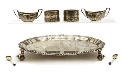 Lot 11 - A silver salver