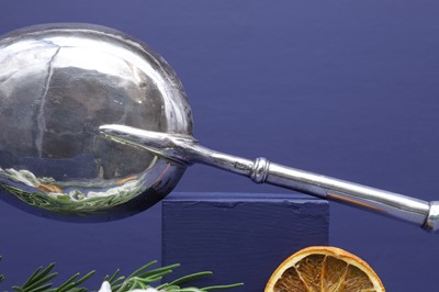 Lot 331 - A large Queen Anne silver anointing spoon