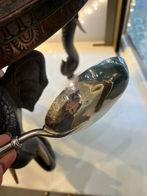 Lot 331 - A large Queen Anne silver anointing spoon