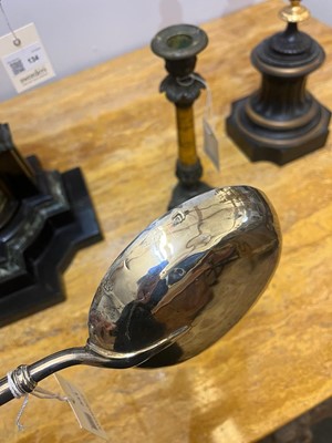 Lot 331 - A large Queen Anne silver anointing spoon