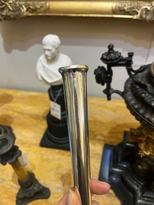Lot 331 - A large Queen Anne silver anointing spoon