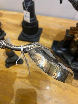 Lot 331 - A large Queen Anne silver anointing spoon
