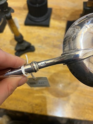 Lot 331 - A large Queen Anne silver anointing spoon