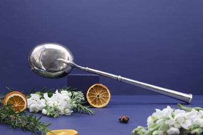 Lot 331 - A large Queen Anne silver anointing spoon