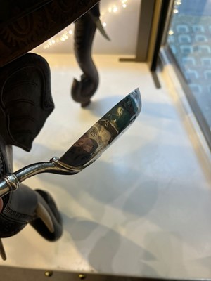 Lot 331 - A large Queen Anne silver anointing spoon