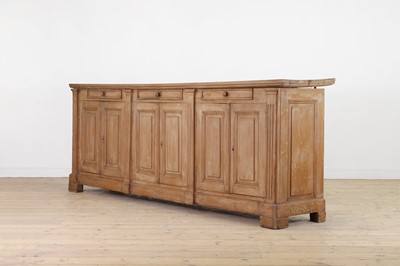 Lot 98 - A painted pine low dresser
