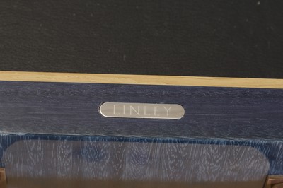 Lot 101 - A blue 'Odyssey' desk by Linley