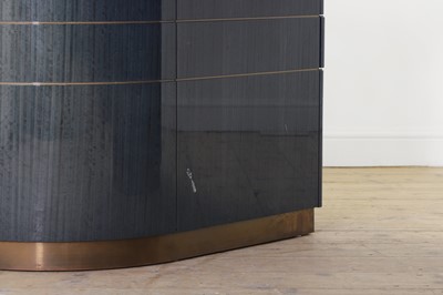 Lot 101 - A blue 'Odyssey' desk by Linley