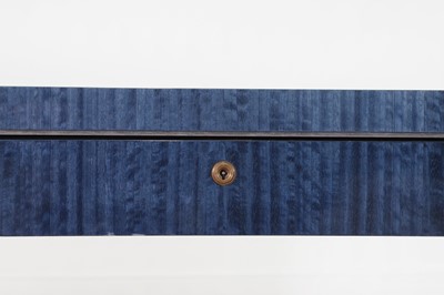 Lot 101 - A blue 'Odyssey' desk by Linley