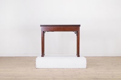 Lot 243 - A George III Chippendale period padouk card table