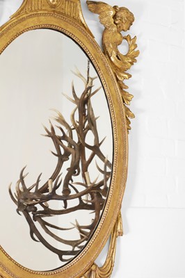 Lot 53 - A stag antler chandelier