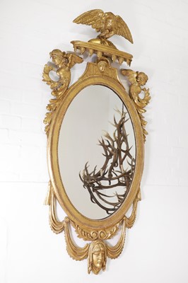Lot 53 - A stag antler chandelier