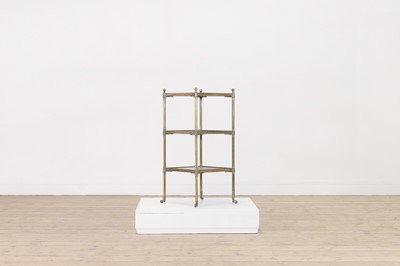 Lot 283 - A Regency-style brass occasional table or étagère