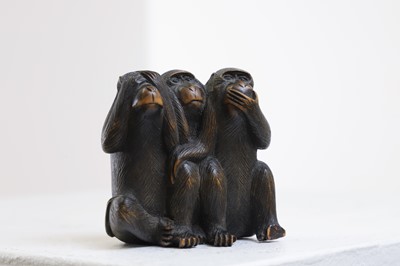 Lot 367 - A boxwood okimono