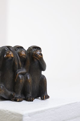 Lot 367 - A boxwood okimono