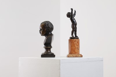 Lot 245 - Two grand tour bronzes
