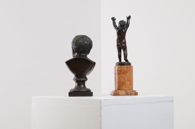 Lot 245 - Two grand tour bronzes