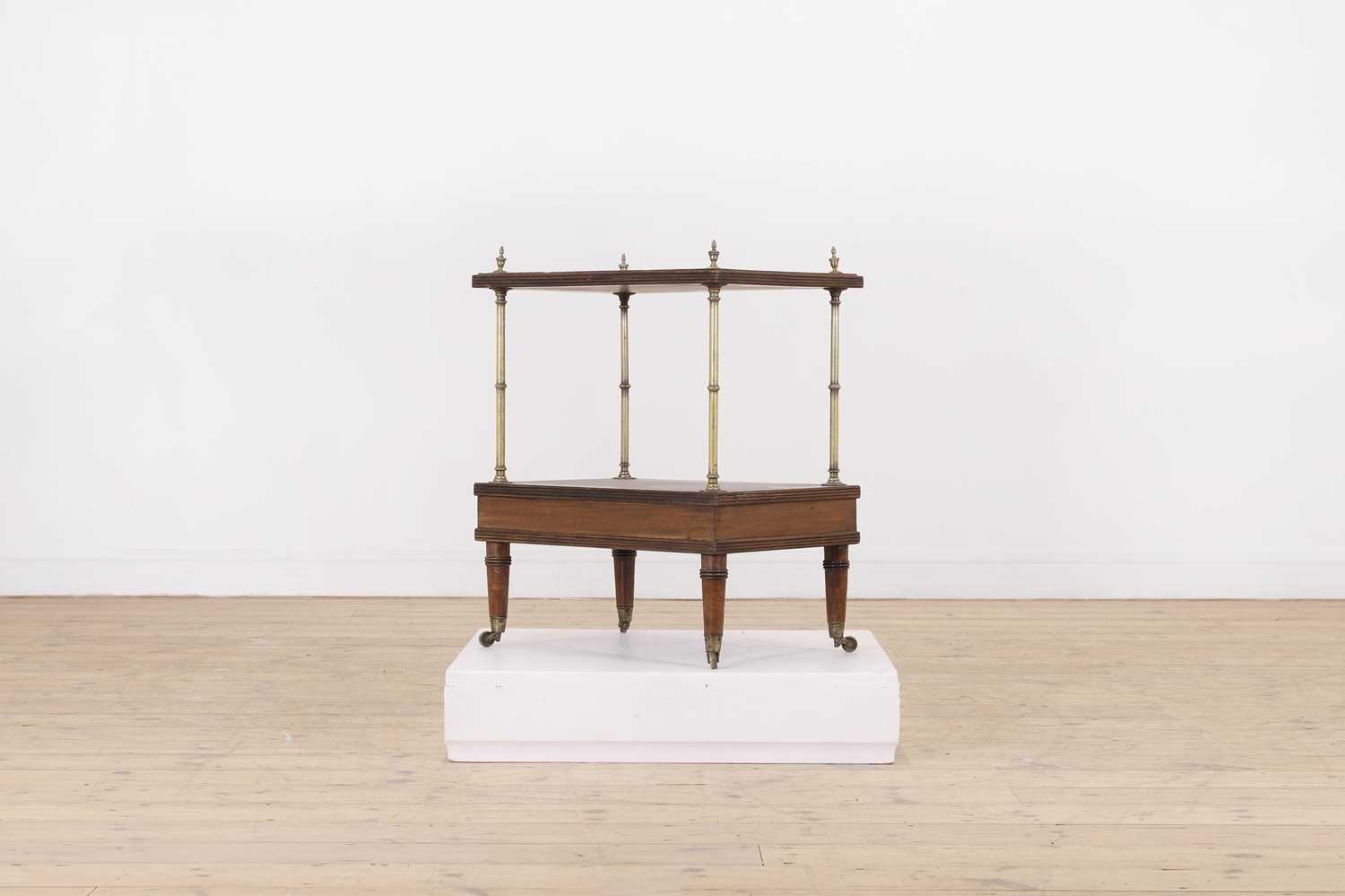 Lot 289 - A Regency mahogany and brass étagère