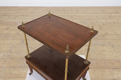 Lot 289 - A Regency mahogany and brass étagère