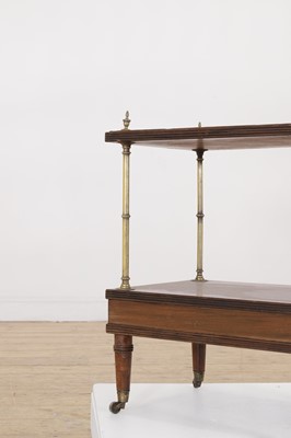 Lot 289 - A Regency mahogany and brass étagère
