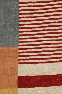 Lot 114 - A modernist flat-weave wool carpet