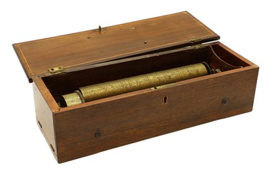 Lot 216 - A Victorian rosewood music box