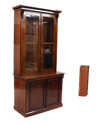 Lot 357 - A William IV mahogany library bookcase