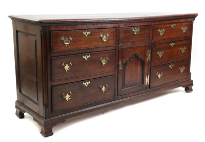 Lot 405 - A George III oak dresser base