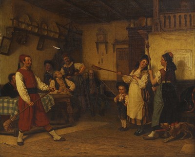 Lot 199 - August de Wilde (Belgian, 1819-1886)
