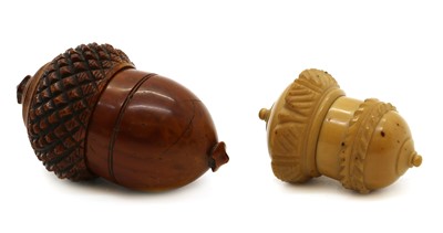 Lot 206 - A coquille nut nutmeg grater