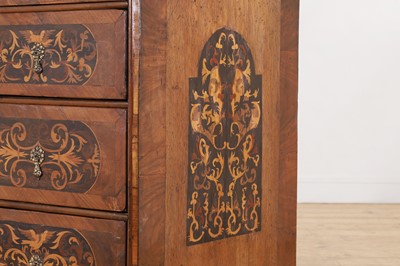 Lot 94 - A William & Mary walnut and marquetry chest of drawers