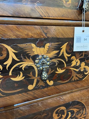 Lot 94 - A William & Mary walnut and marquetry chest of drawers