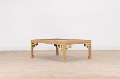 Lot 413 - A Japonesque painted and giltwood coffee table