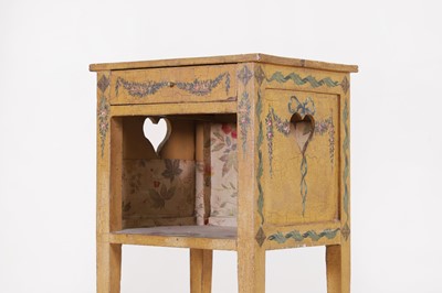 Lot 107 - A Louis XVI painted oak side table