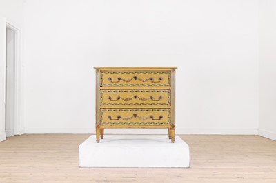 Lot 113 - A Louis XVI painted oak commode