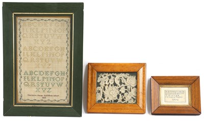 Lot 178 - A needlework sampler