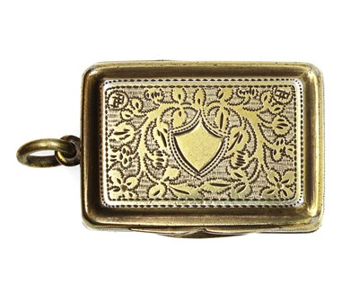 Lot 49 - A William IV silver vinaigrette