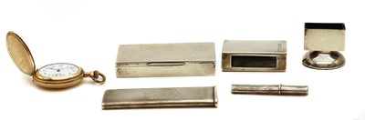 Lot 35 - A group of silver items