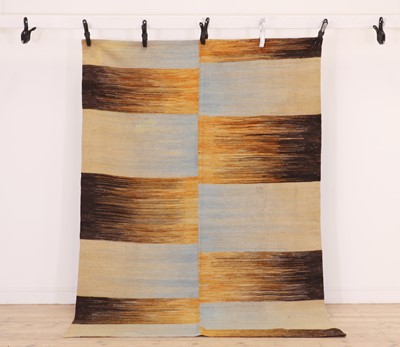 Lot 278 - A modernist design kilim rug