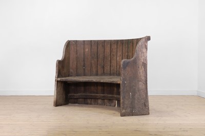 Lot 478 - A pine and elm estate settle