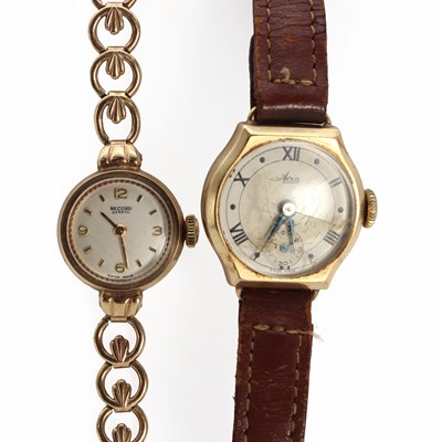 Lot 1456 - Two 9ct gold ladies' watches