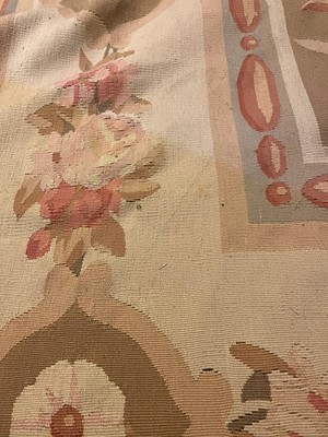 Lot 482 - A flat-weave carpet of Aubusson design
