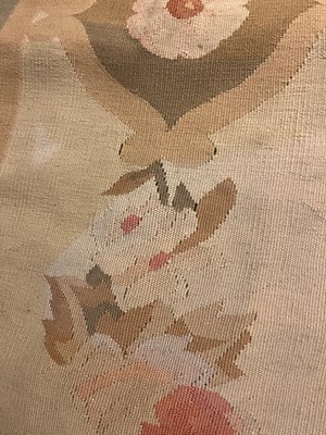 Lot 482 - A flat-weave carpet of Aubusson design