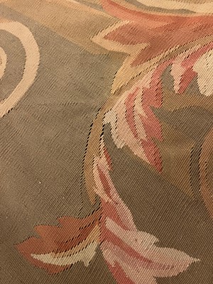 Lot 482 - A flat-weave carpet of Aubusson design