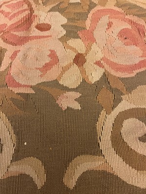 Lot 482 - A flat-weave carpet of Aubusson design