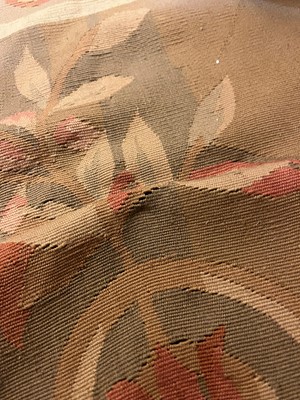 Lot 482 - A flat-weave carpet of Aubusson design