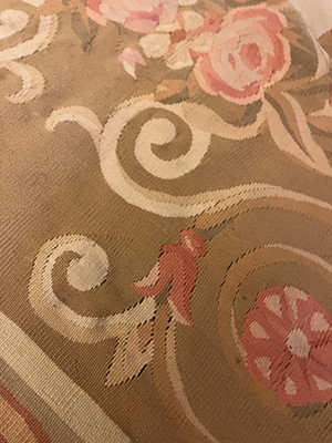 Lot 482 - A flat-weave carpet of Aubusson design