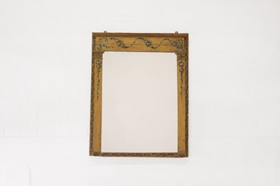 Lot 111 - A Louis XVI painted mirror