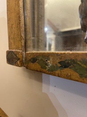 Lot 111 - A Louis XVI painted mirror