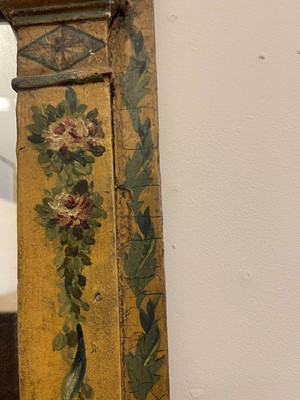 Lot 111 - A Louis XVI painted mirror